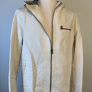 White Canvas Military Jacket by Levi's XL New $180
